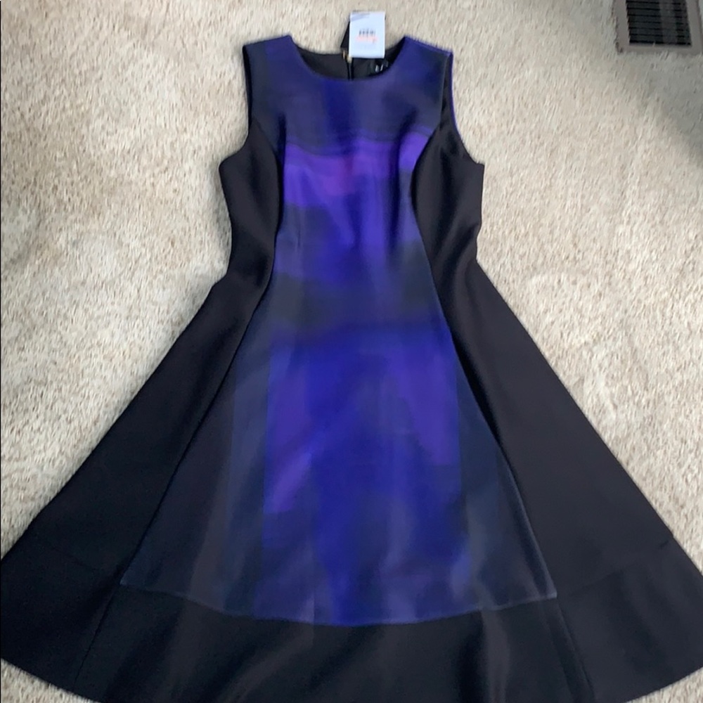 New DKNY dress with elegant purple hues